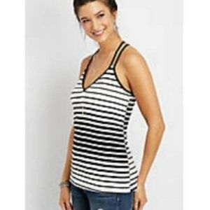 NWOT Maurices black and white top